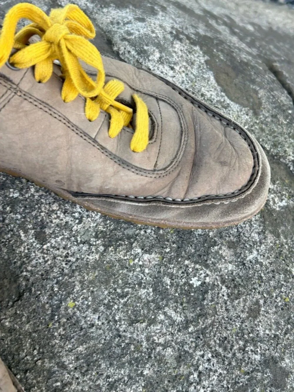 The North Face Men's Tan Brown Sneakers Gold Laces Size 13